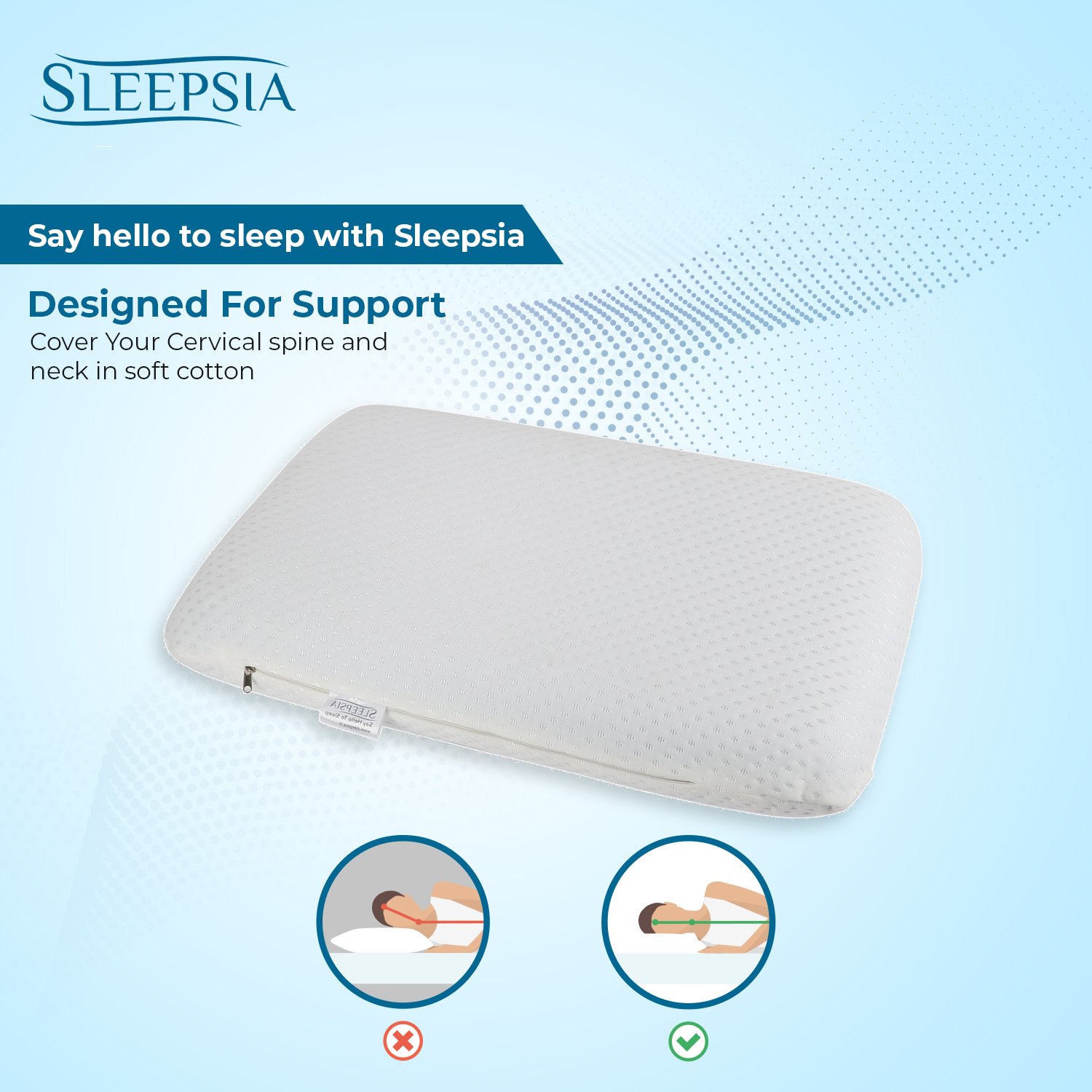 Best Orthopedic Memory Foam Pillow in India For Neck Pain
