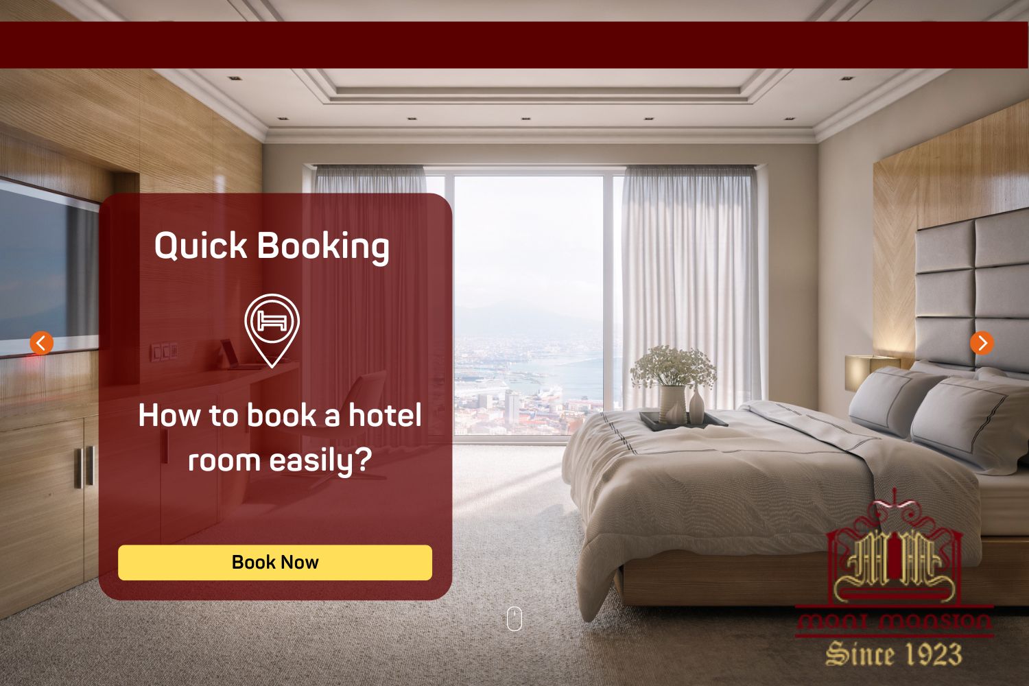 How to book a hotel room easily?