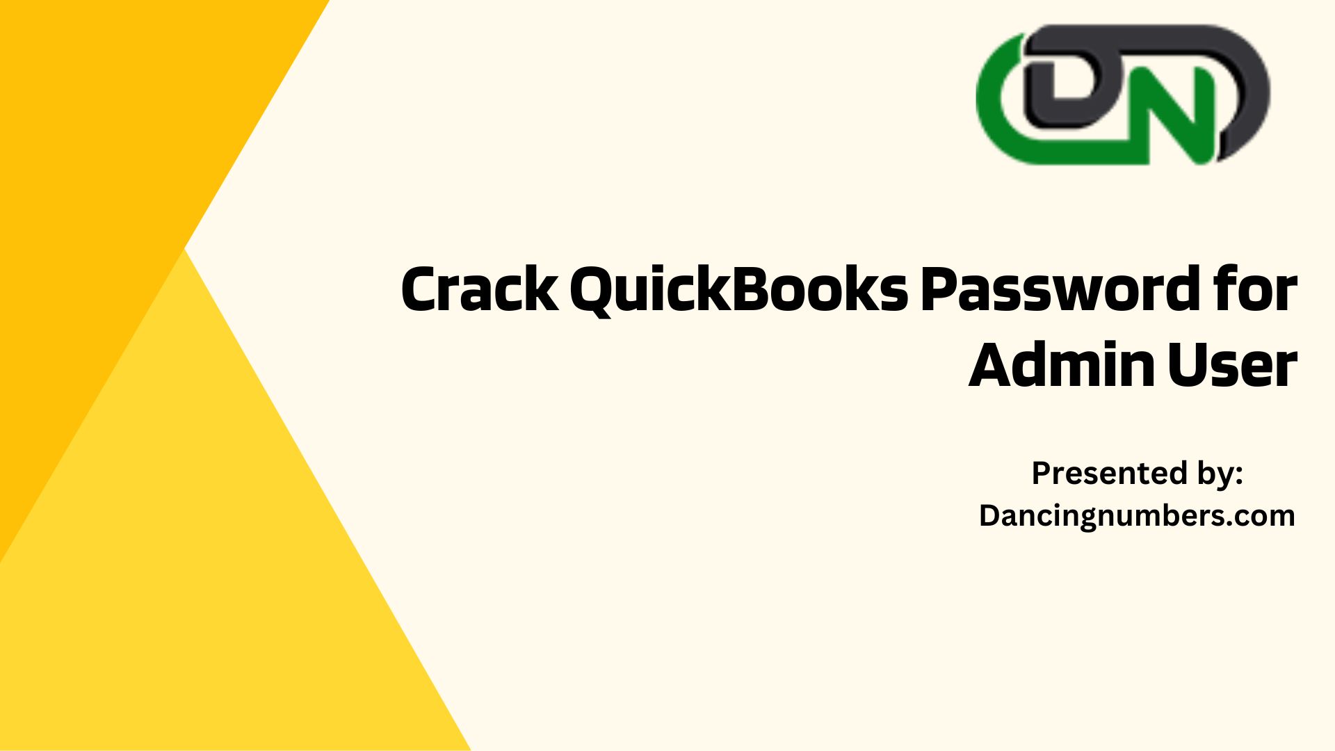 How to Crack QuickBooks Password for Admin User?