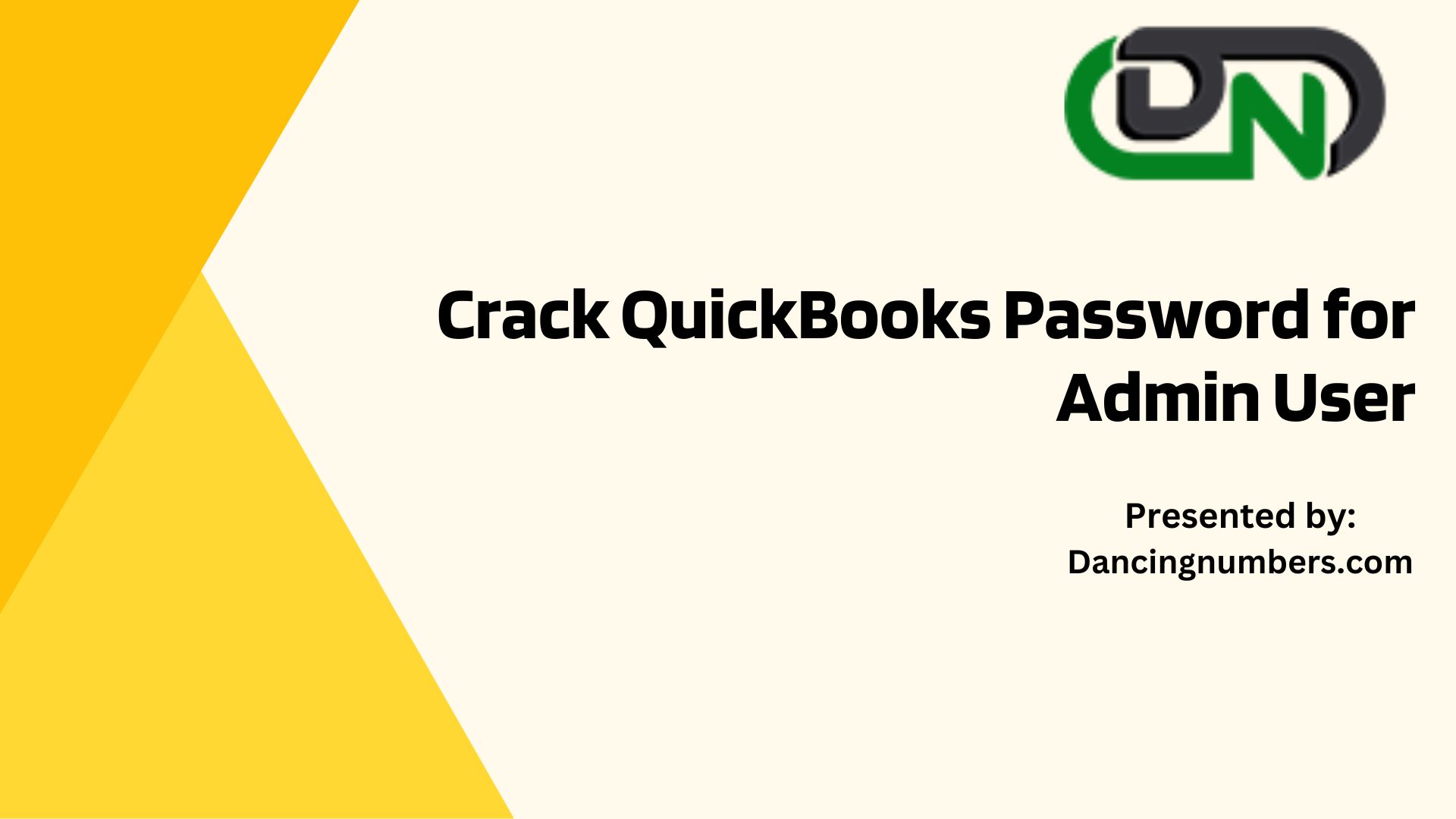 How to Crack QuickBooks Password for Admin User?