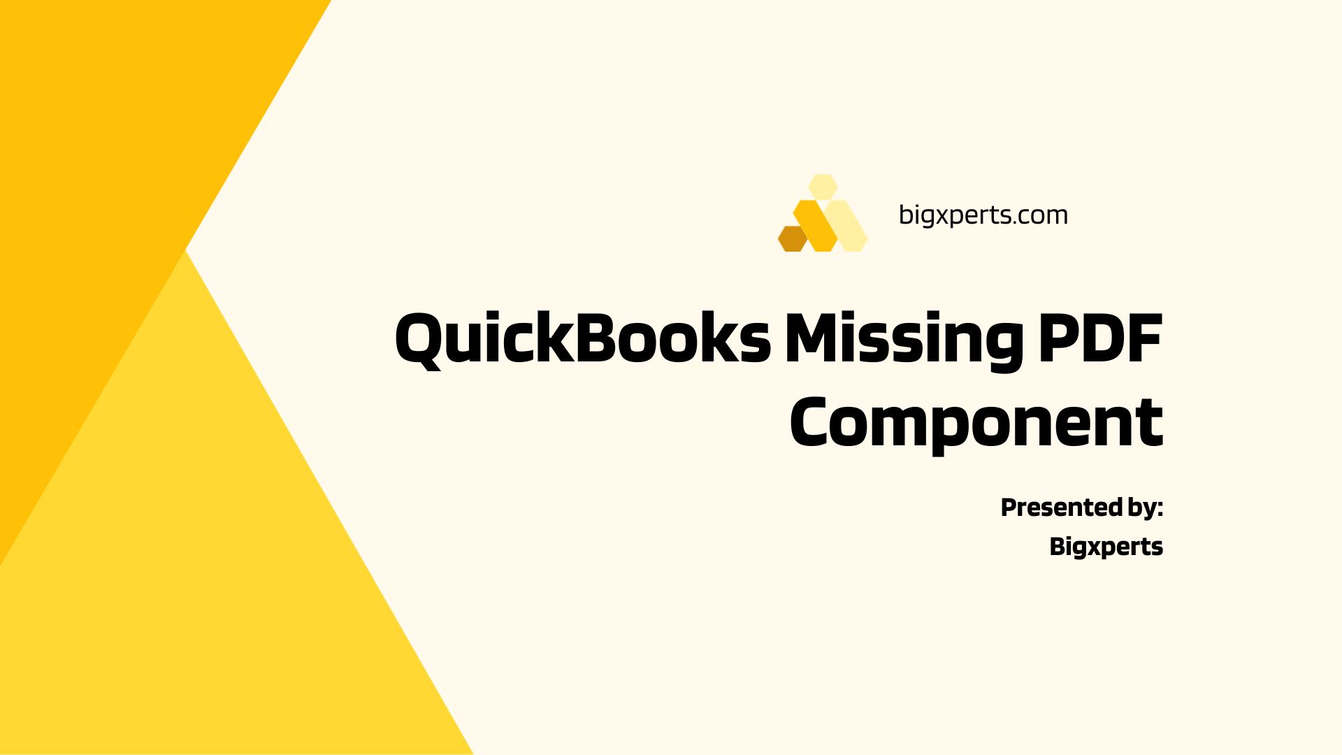 QuickBooks Missing PDF Component Error: Causes and Effective Solutions